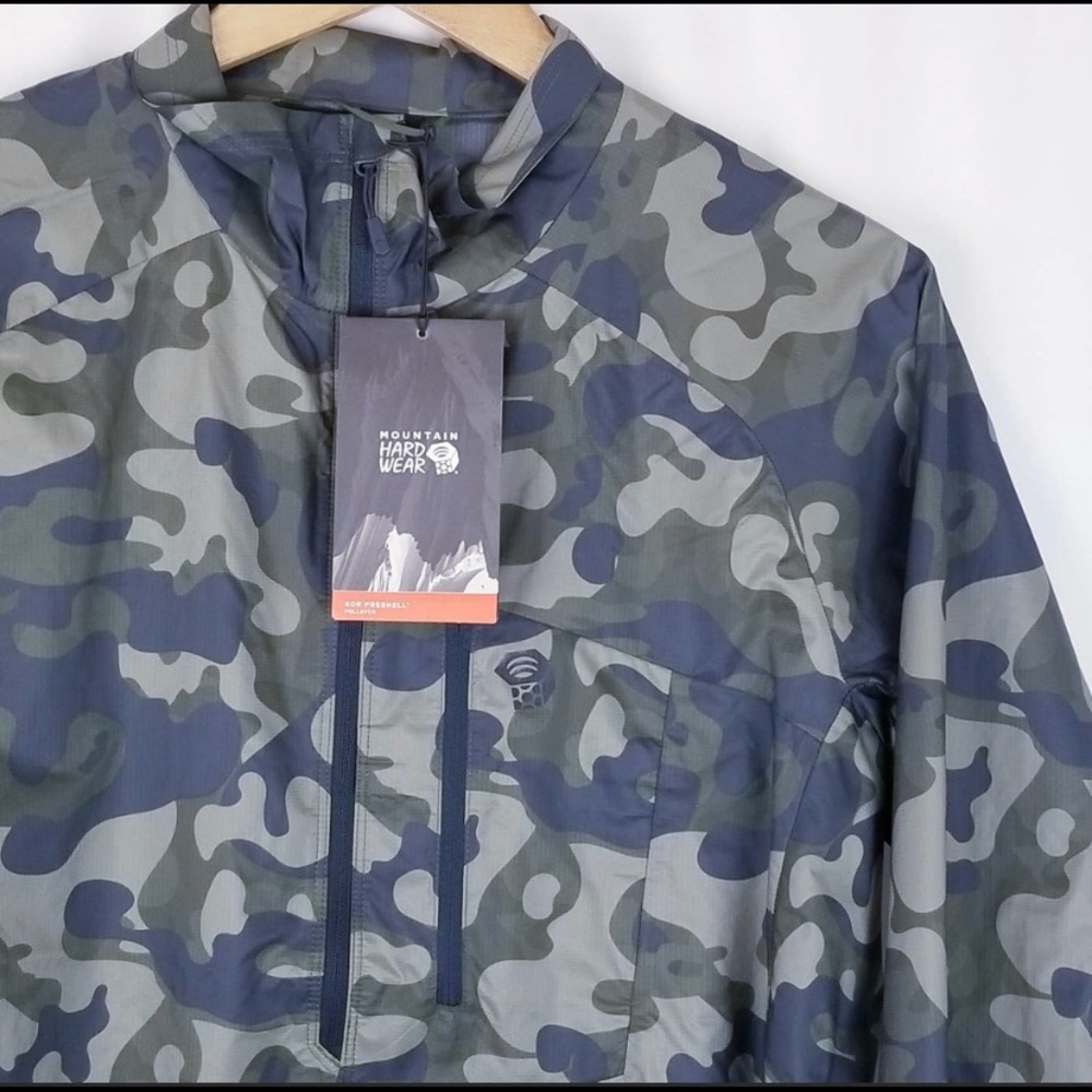Mountain Hardwear Men's Kor Preshell Pullover Lightweight Camo Jacket OM7417 M